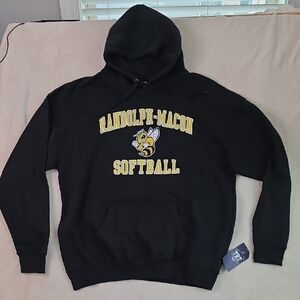 TRT Classics Black Hoodie with Yellow Print Size X-Large Radolph Macon Softball